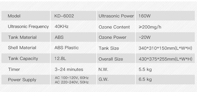 12.8L 100W Ultrasonic Ozone Fruit And Vegetable Washer Ultrasonic Food Washer