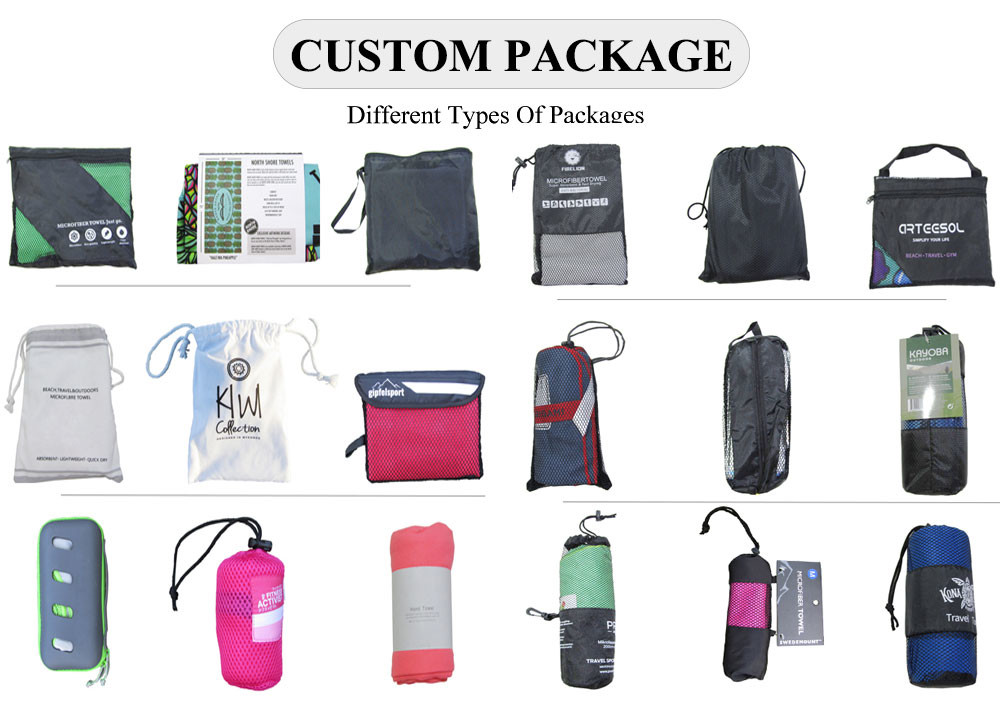 Printed Extra Large Microfiber Toweling Fabric Outdoor Microfiber Beach Towel