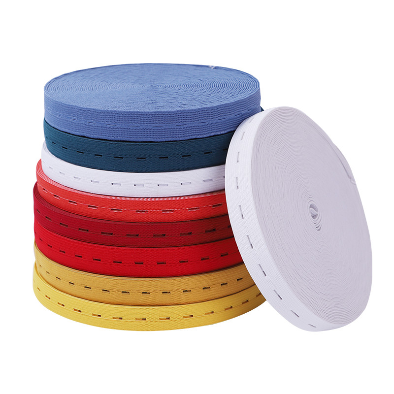 Eco Friendly Adjustable Elastic With Hole For Child Cloth