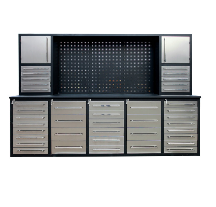 Garage Store Tools Silver 56" Heavy Duty Steel Rolling Tool Box Metal Garage Tool Cabinet