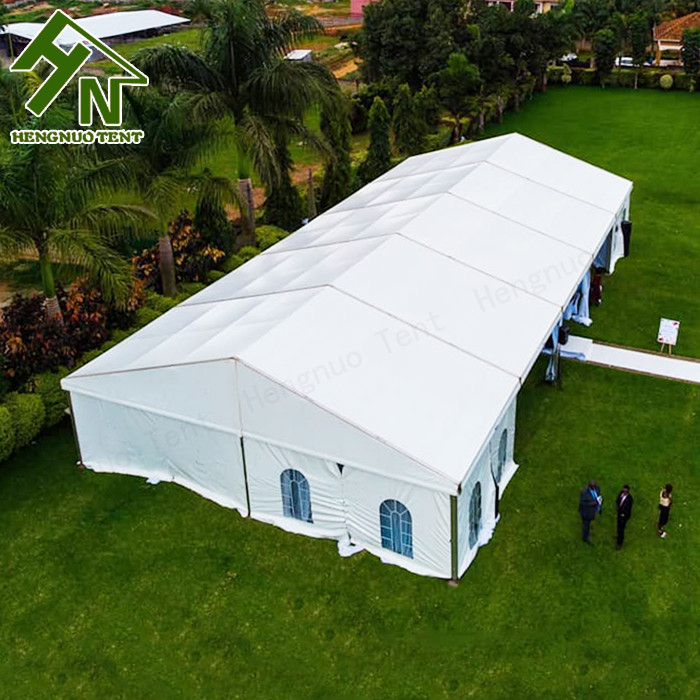50m Wide Curved Event Tent Canopy See Through PVC Outdoor Wedding Party Marquee