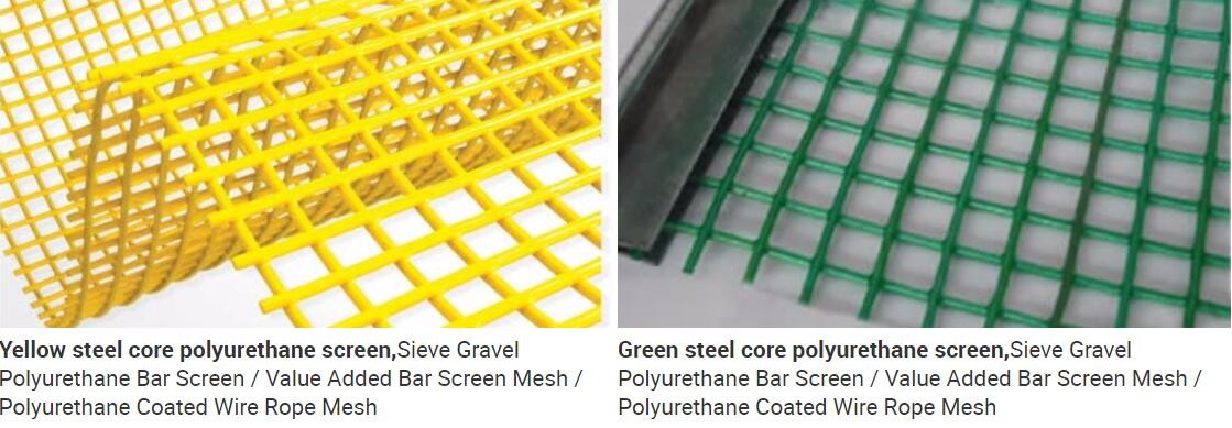 Stainless core polyurethane screen wire mesh substitute steel wire mesh