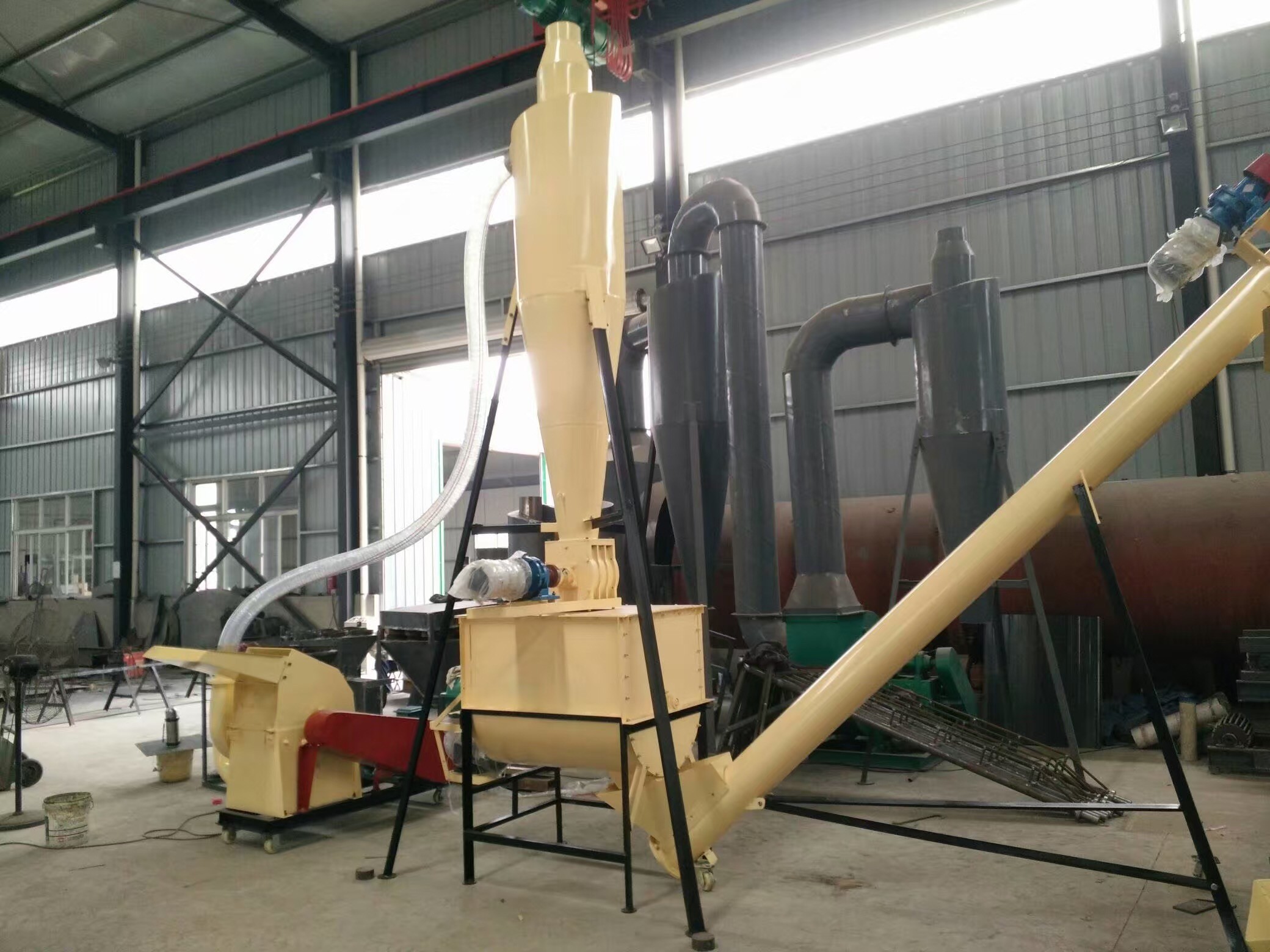 cattel cow SKJ 450 feed pellet line1500kg per hour for Paraguay client