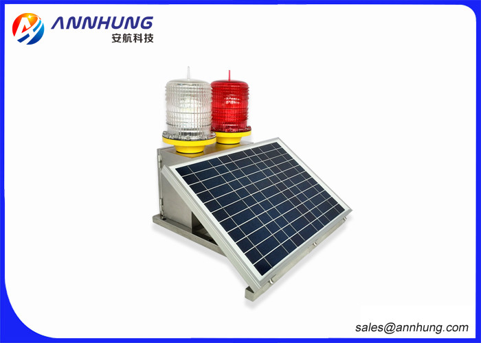 Flash Mode Solar Powered Warning Lights For Large - Scale Port Machinery