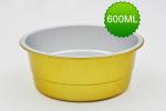 600ml round aluminum foil sealed box