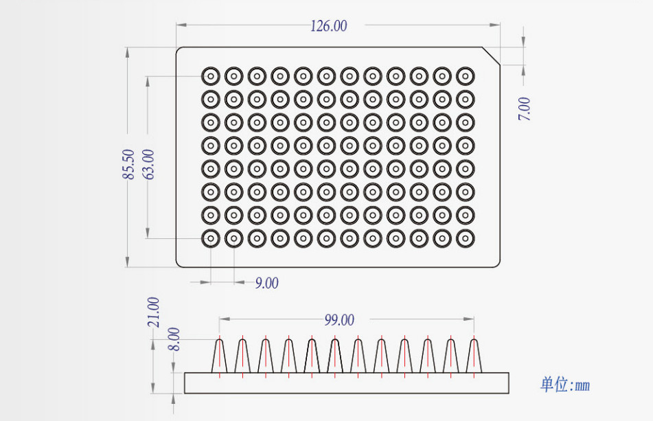 PCR plate, PCR plate 96 well, OEM manufacturer, medical injection products, high precision