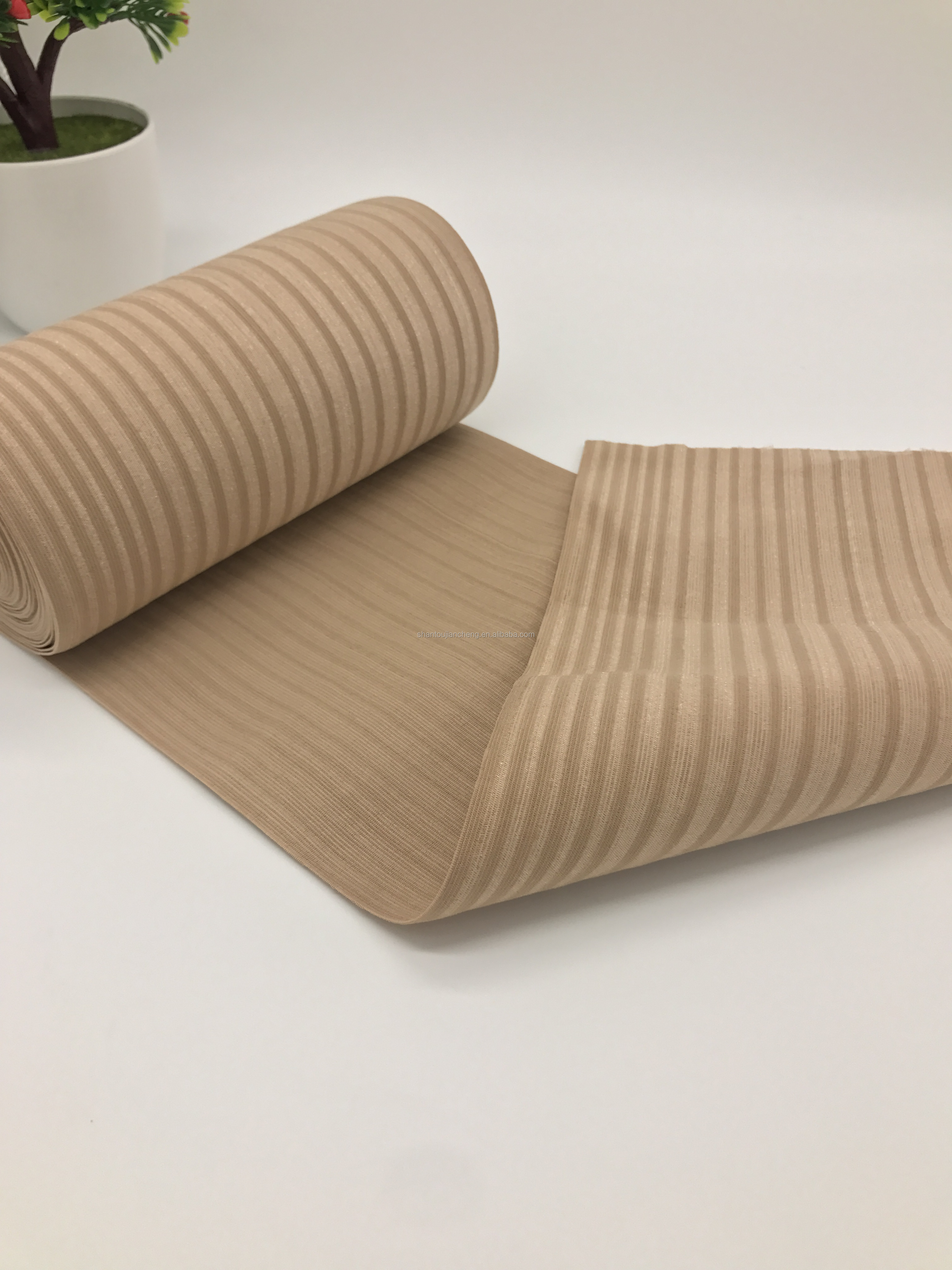 Free sampels nVerified factory custom medical elastic band fish silk elastic webbing tape for abdominal waist support belt