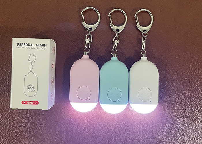 keychain perosnal self defense 130db Rechargeable Self Defense Siren With LED light