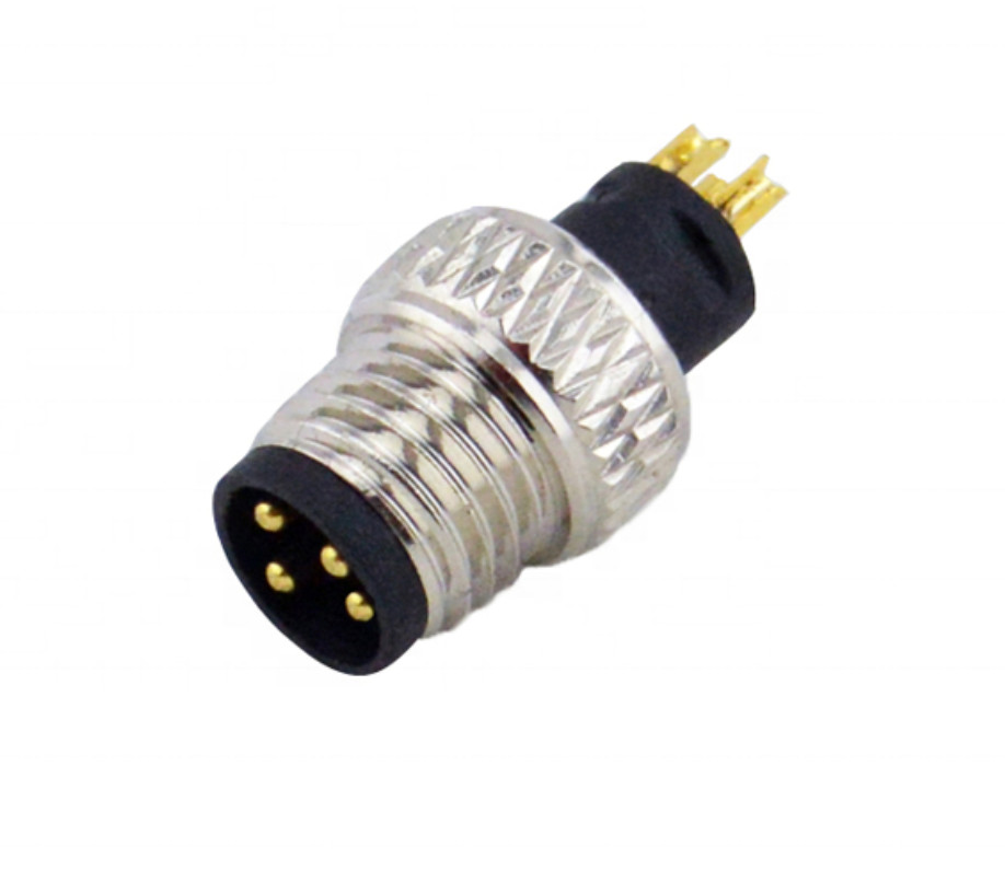 waterproof circular M5 M8 M12 8 pin LED automation industry panel mount LED connector