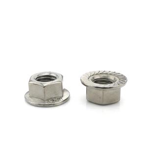 China M10 Stainless Steel Hex Flange Nuts A4-70 SUS316 wholesale