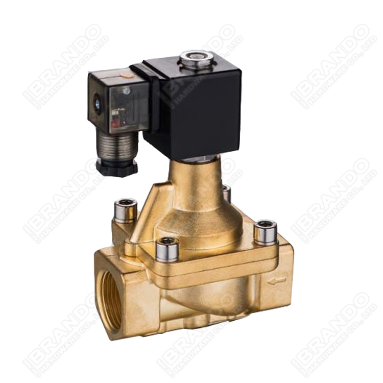 2L-25 1 Inch High Temperature Steam Brass Solenoid Valve 24VDC 220VAC