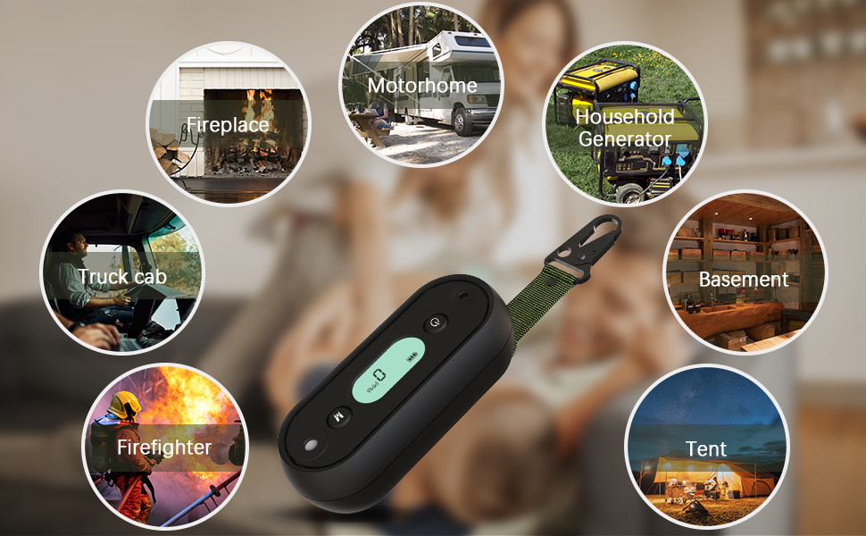IP67 Handheld Portable Carbon Monoxide Alarm CO Gas Detector For Basement Garage