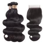 Natural Color Unprocessde Virgin Brazilian Hair Extensions For Black Women