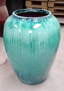 China 50x64cm Glazed Large Outdoor Ceramic Pots For Plants wholesale