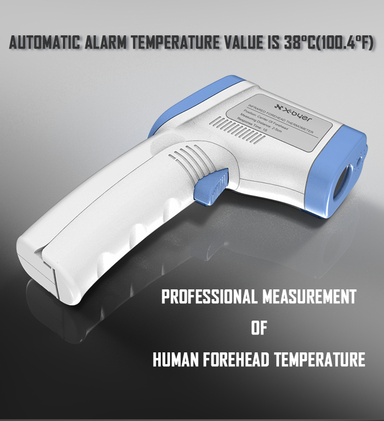 Electronic Body Infrared Thermometer Gun Shaped Auto Shutdown Function