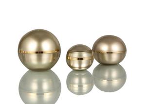 China Round Ball 15g Acrylic Face Cream Jars with Screw cap wholesale