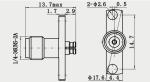 2 Holes Female Brass K Type to SMP RF Adapter