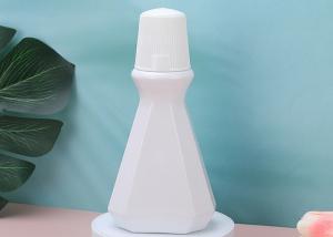 China 180ml Plastic Mouthwash Bottle Antiskid White PET Bottle wholesale