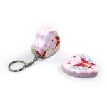 heart pocket tin with key ring