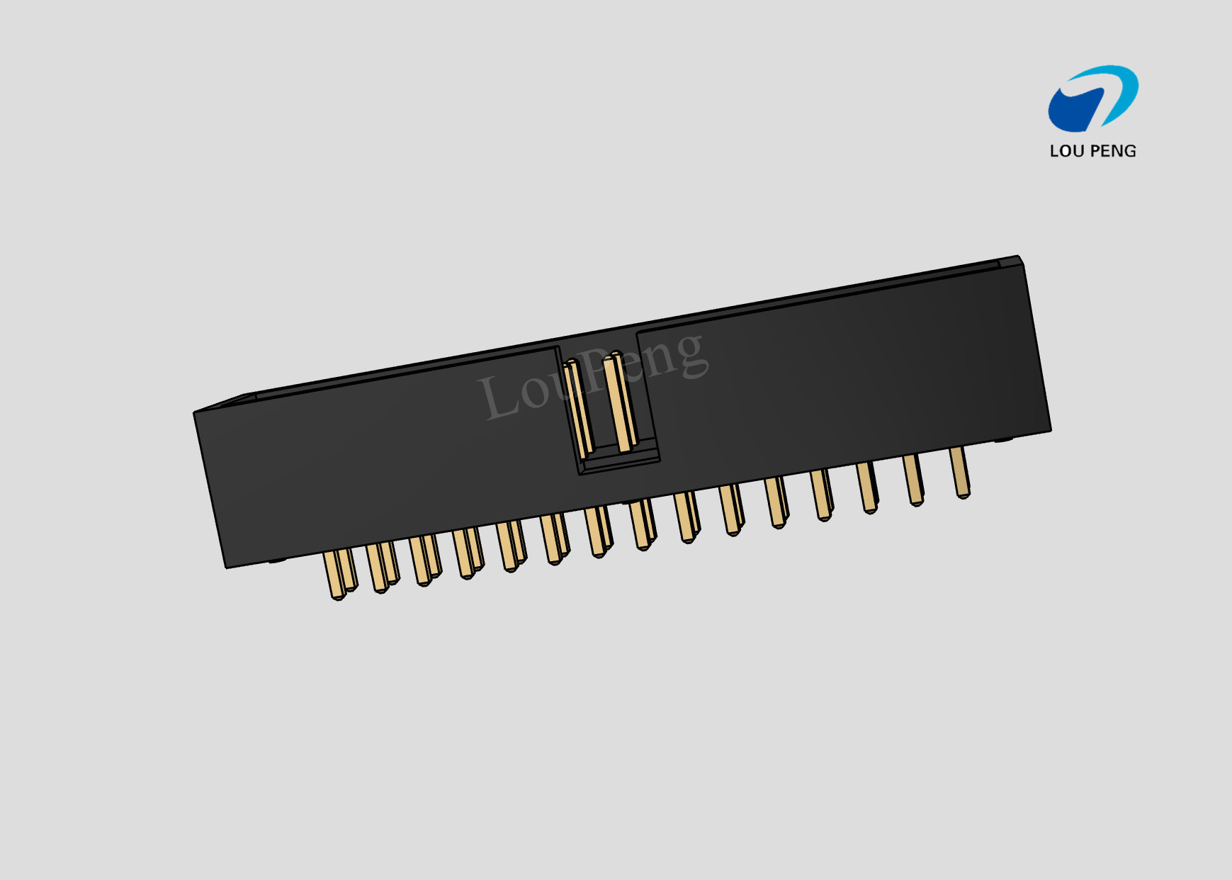 IDC Header connector, PCB Mount Receptacle, Board-to-Board, 2x15 Position, 1.27mm Pitch, Gold Flash, Vertical，DIP