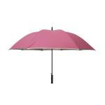 Silver Coating Large Size Promotional Golf Umbrellas Red Color Metal Tips