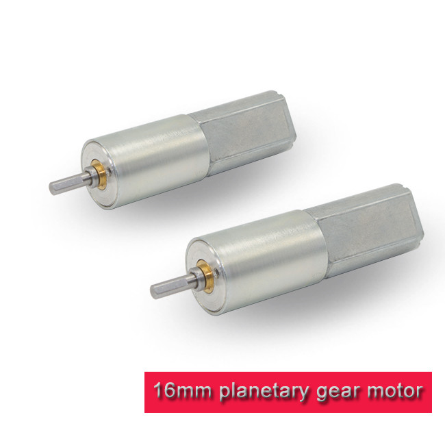 16PA050 Micro DC Gear Motor , 3v 6v 12v Robot Planetary Gearbox Diameter 16mm