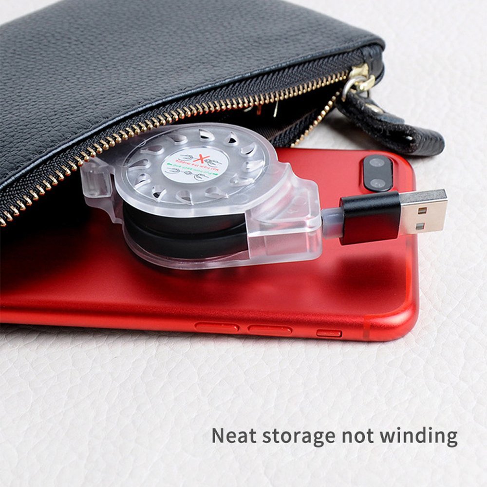 3 In 1 Retractable Usb Charging Cable , Retractable Micro Usb Cable For Promotional Gift