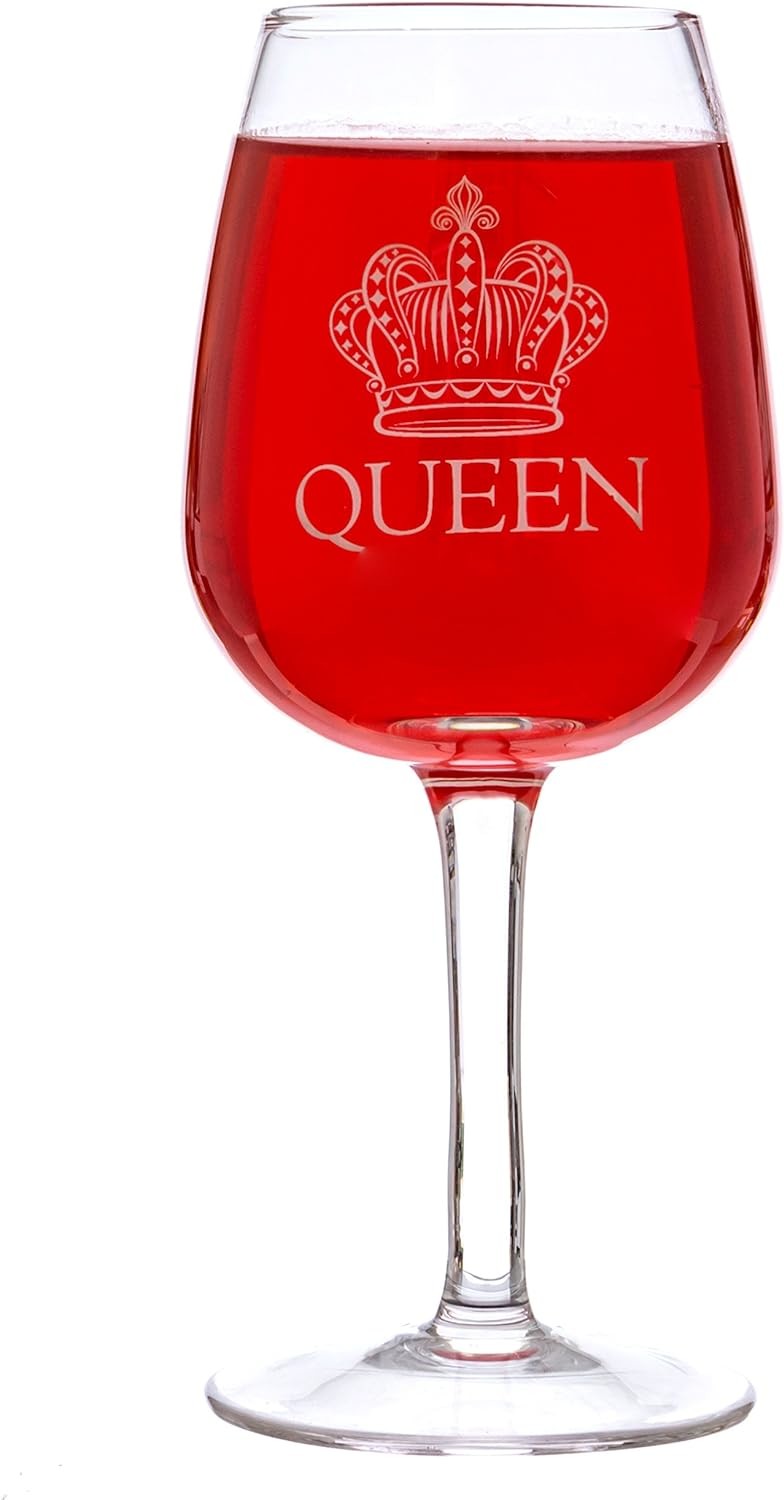 OEM Letter Print Wine Glass Gift Set Novelty Drinking Glassware