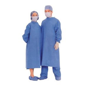 China Logo Printed Medical Disposable Gown , Soft Surgery Gown Patient Use wholesale