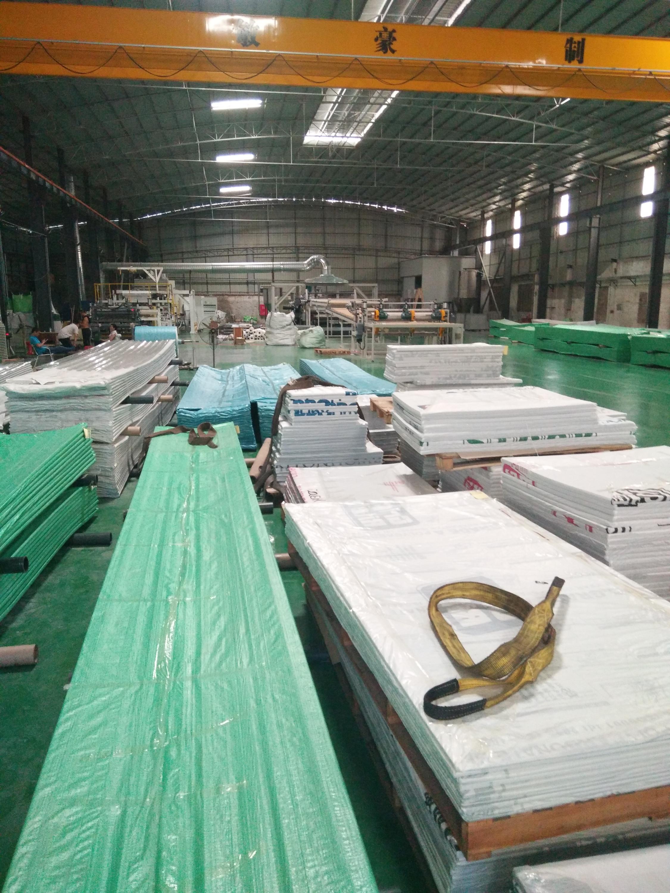 UV Protection 50um 0.8mm Polycarbonate Transparent Corrugated Wave Roofing Sheet