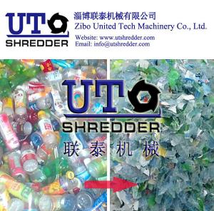 China high efficiency PET bottle recycling machine, bottle recycling, Plastic Bottle Shredder machines, twin shaft shredder wholesale