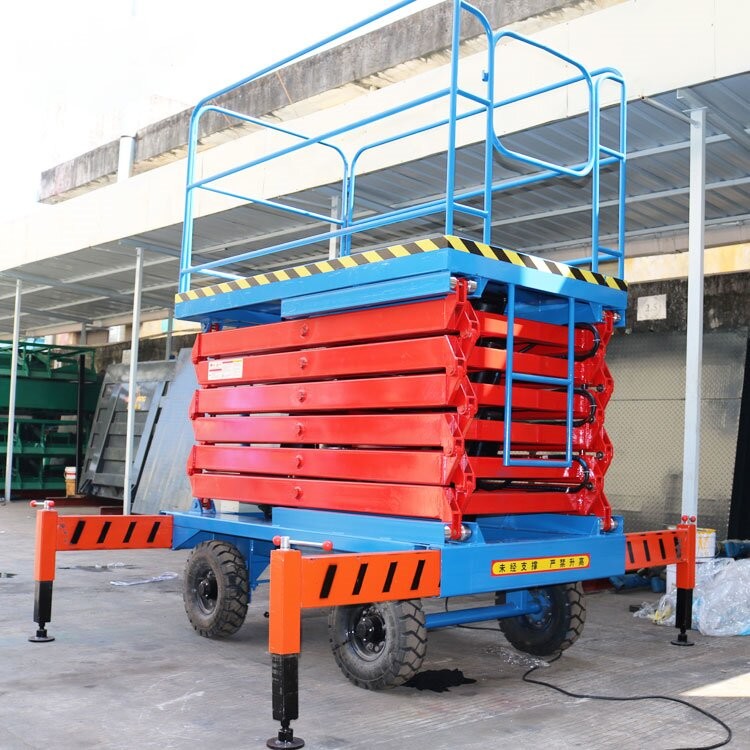 4M 6M High Mobile Scissor Lift Platform Movable Scissor Lift