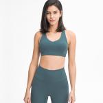 High Quality Wholesale Racer Back V Neck Sports Bra Custom Logo Gym Bras Sports