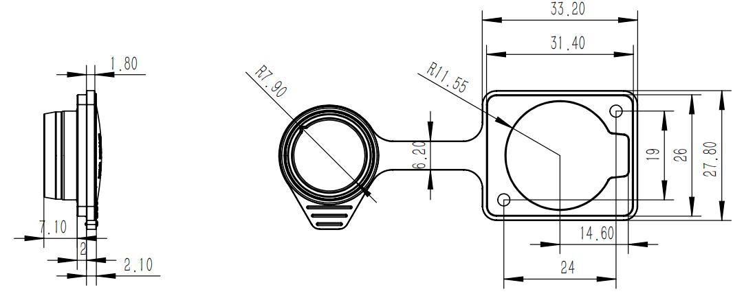 XLR Audio Power Waterproof Socket Connector 5 Pin Microphone IP65
