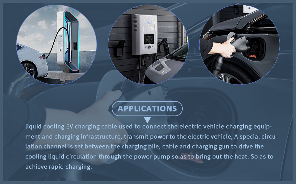 High-Power Liquid Cooling EV Charging Cable for Household Appliances