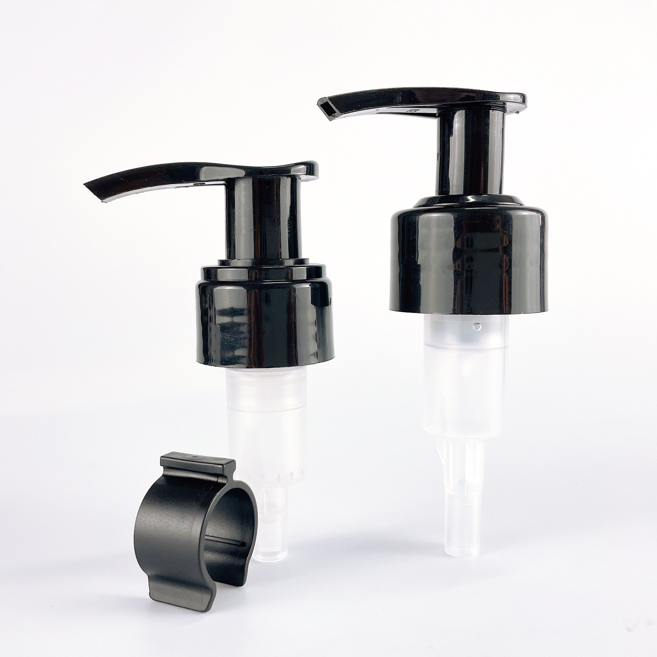 24/410 28/410 left-right lock plastic smooth closure lotion pump black
