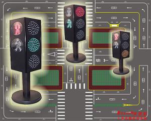 China Simulated Traffic Light, For the traffic department driving training wholesale