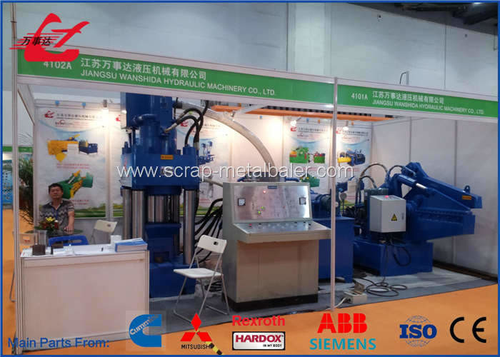 630 Ton Aluminum Metal Chip Briquetter , Briquette Making Machine For Sawdust Metal