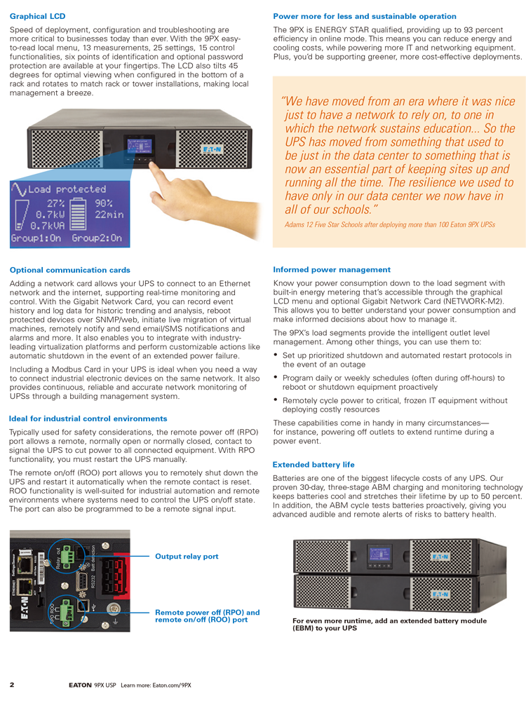 EATON UPS Brand 9PX UPS 1kva 2kva 3kva 5kva eaton power supply online ups