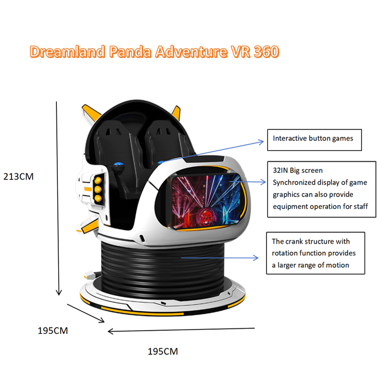 Customizable 9D VR 360-degree Virtual Adventure Island Reality VR Cinema Plug Type For VR 360 Game Machine Unforgettable Virtual Experiences