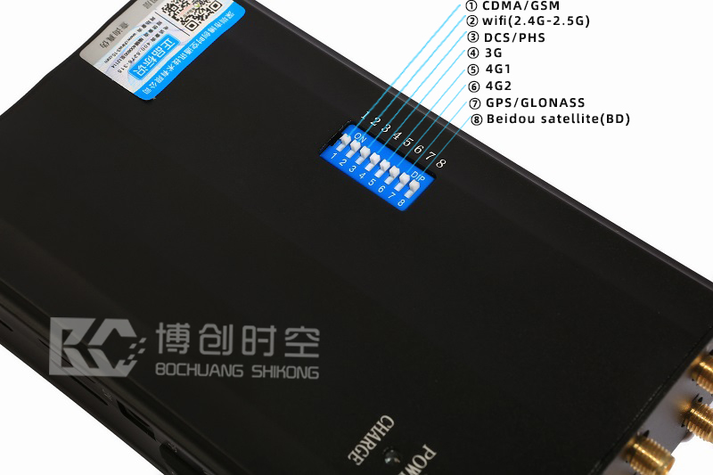 8 frequency band portable mobile phone signal jammer GSM 3G 4G GPS signal jammer wifi LOJACK signal blocker
