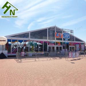 China Reinforce Aluminum Profile Clear Outdoor Marquee Tent Glass Wall 1500 People Shelter wholesale