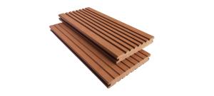 China Anti Slip 2.2meter 143mm 22mm WPC Solid Decking wholesale