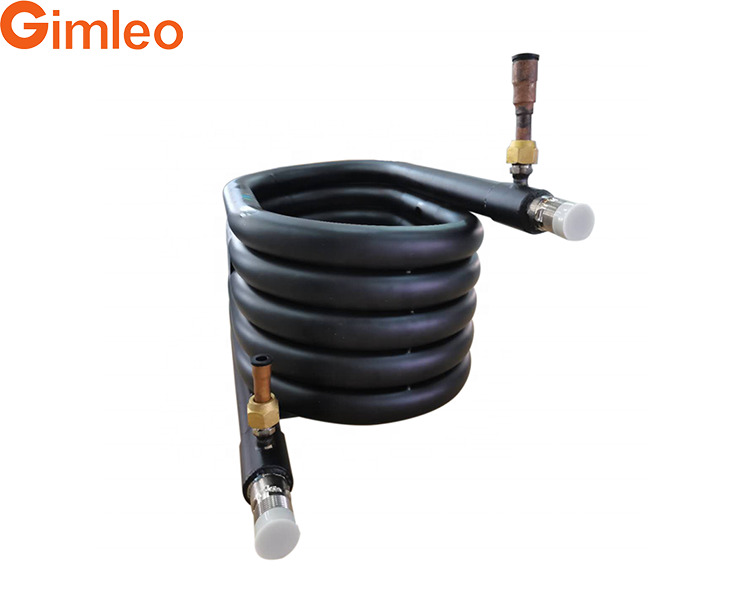 2HP Coaxial Tube In Tube Heat Exchanger GY-0060C With 12.7mm Refrigerant Inlet