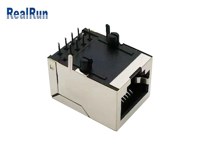 PBT UL94V-0 10p8c RJ45 Network Socket 125V Without LED Socket