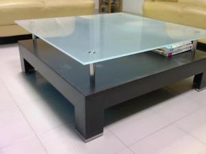 China Color paint Frosted Satin Table Top Glass ANSI Z97.1 Standards wholesale