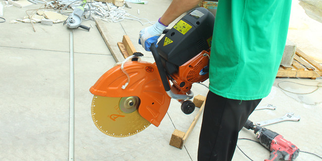 Multipurpose 8mm Segment Stone Diamond Cutting Disc 350mm Vacuum Brazed