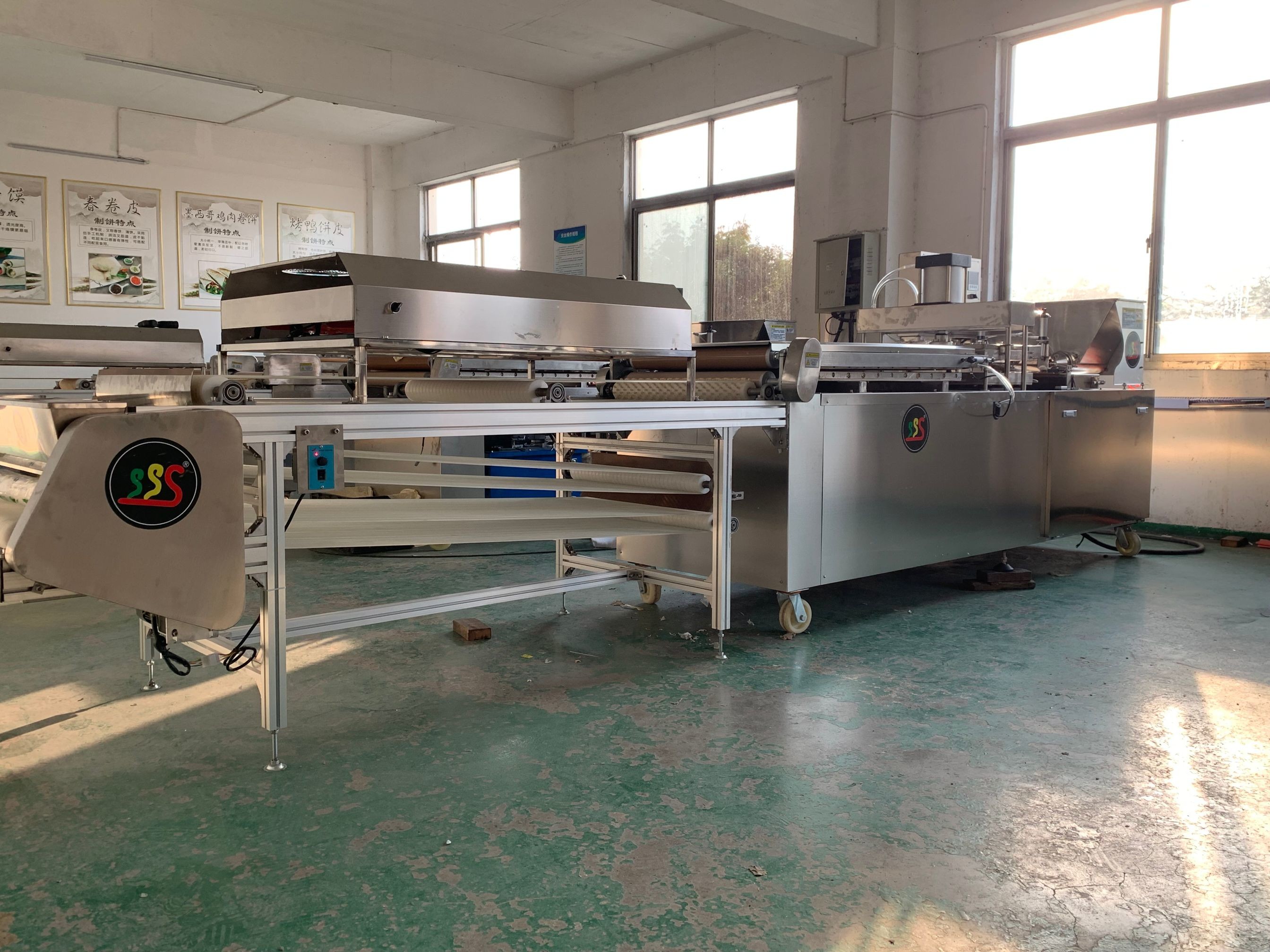 High Capacity Automatic Tortilla Production Line With PLC Control System