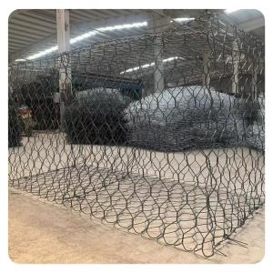 China 2.7mm Galvanized Wire Gabion Fence Baskets Double Twist wholesale