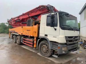 China Used Construction Machinery Sy Boom Pump Truck with Max.Vertical Reach 46 Meter Red wholesale